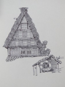 ③ペン画